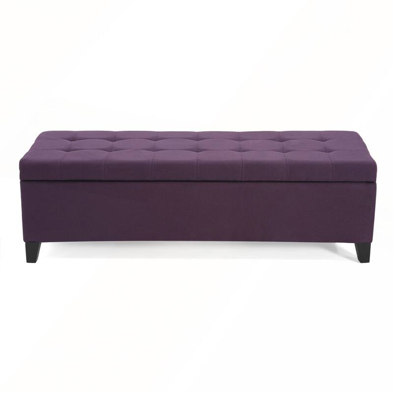 Multi-Functional Tufted Storage Ottoman with Hidden Compartment for Small Spaces and Elegant Home Decor