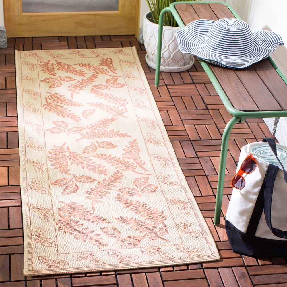 SAFAVIEH Courtyard Rosaria Indoor/ Outdoor Waterproof Patio Backyard Rug