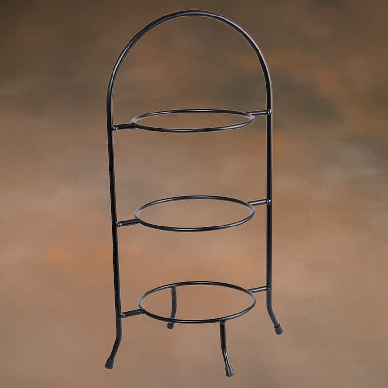Creative Home Iron Works 3-Tier Metal Dessert Rack, Cake Stand, Dessert Cupcake Tea Party Serving Platter Stand