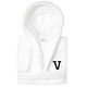 preview thumbnail 14 of 105, Sweet Kids 100% Polyester SUPER PLUSH Double Brushed Hooded Bathrobe with Black Bookman Monogram V - Large