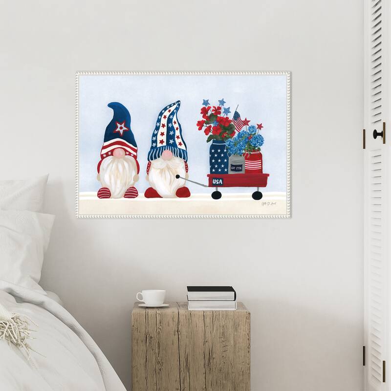 American Gnome I by Yvette St. Amant Framed Canvas Wall Art Print