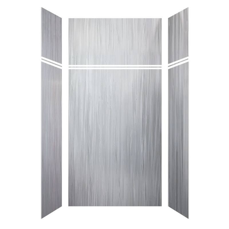 Transolid LWKX48367224 Lusso 96" H x 48" W x 36" D Three Wall Alcove
