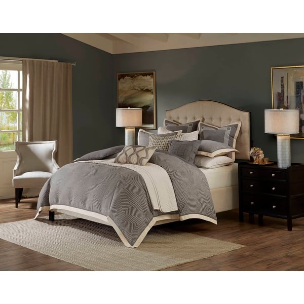Madison Park Signature Shades of Grey Jacquard Comforter Set - King