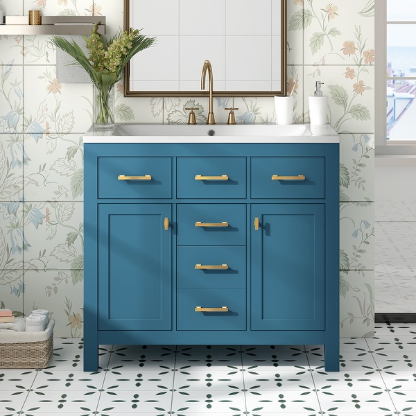 Wooden bathroom vanity set sale