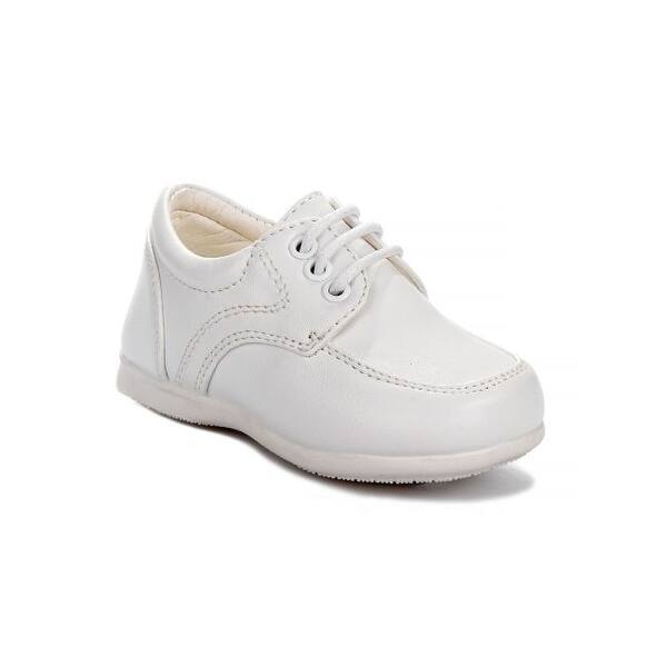 slide 2 of 4, Josmo Boys' Lace-Up Toddler Dress Shoes: Stylish and Comfortable Options for Every Occasion 3 - White