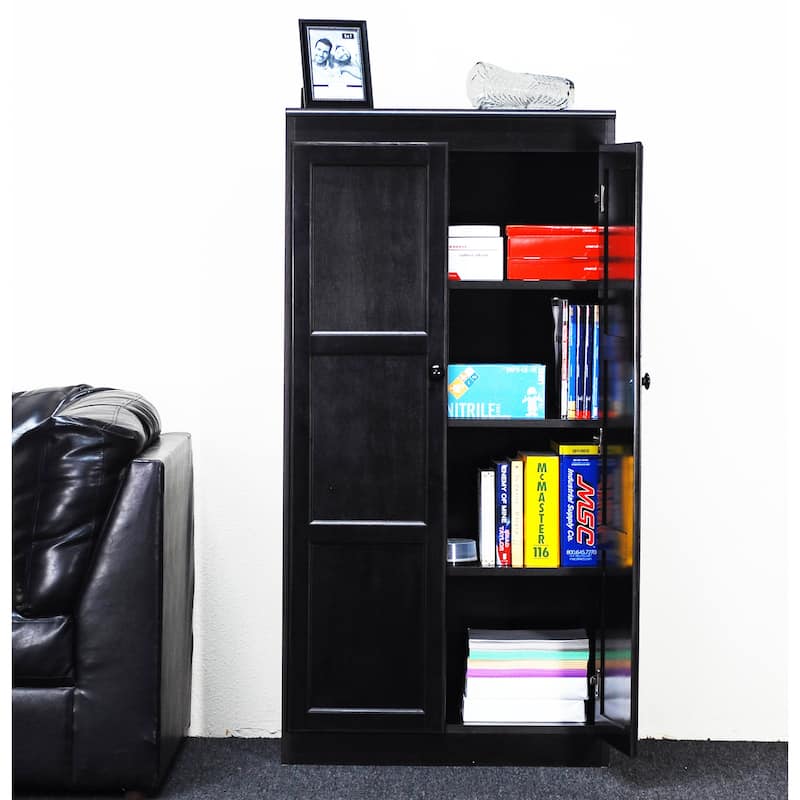 Concepts in Wood Storage Cabinet, 60 inch with 4 Shelve