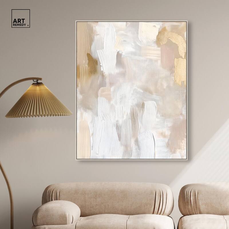 Beige and Cream II Canvas by Art Remedy