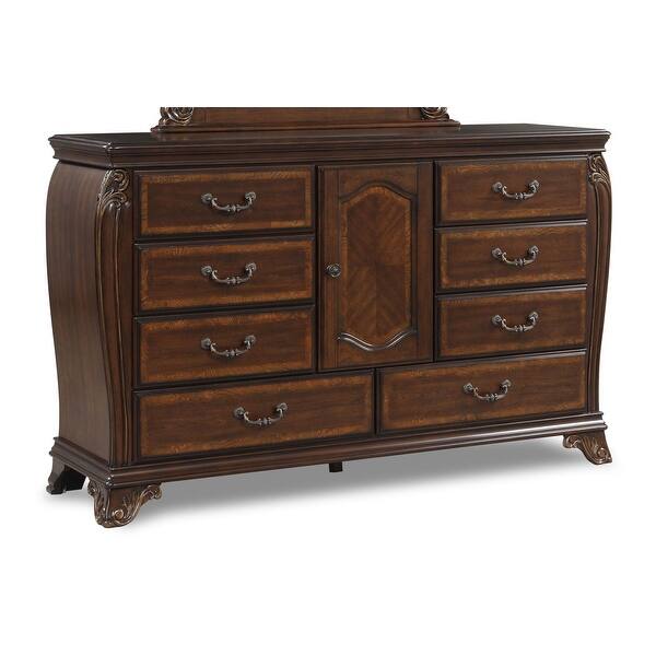 New Classic Furniture Viceroy Cherry 8Drawer Dresser Bed Bath