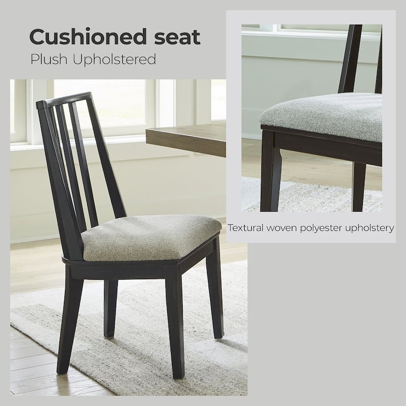 Signature Design by Ashley Galliden Black Dining Chair - 20.5"W x 23.25"D x 37"H