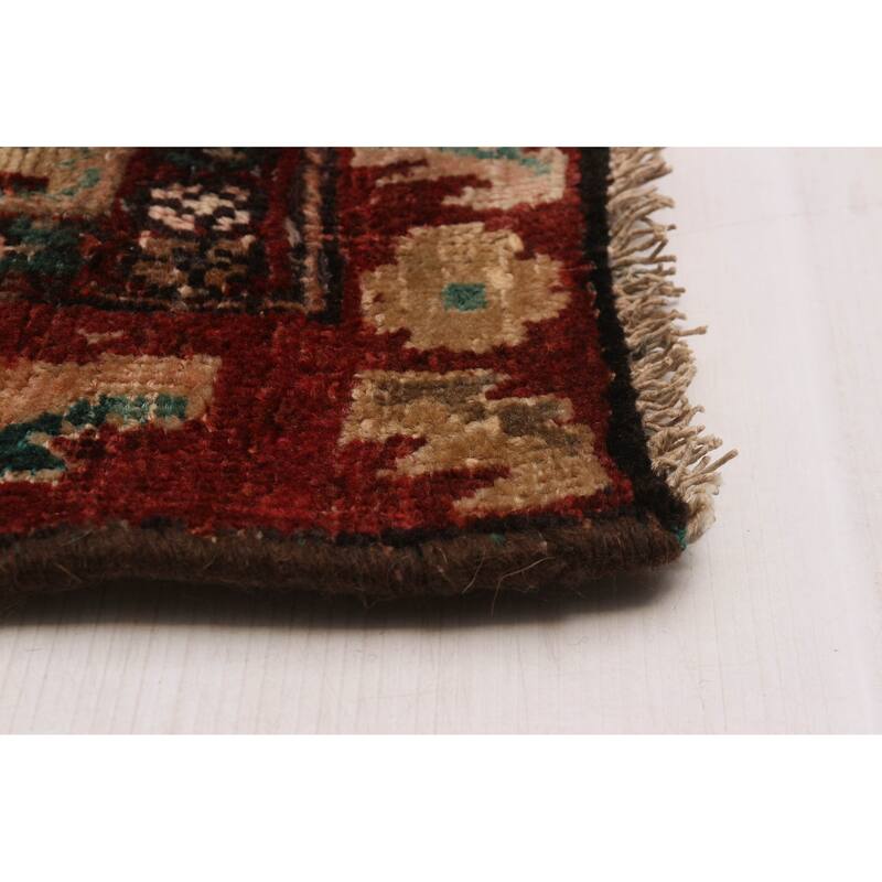 ECARPETGALLERY Hand-knotted Andelz Dark Red Wool Rug - 4'3 x 6'6