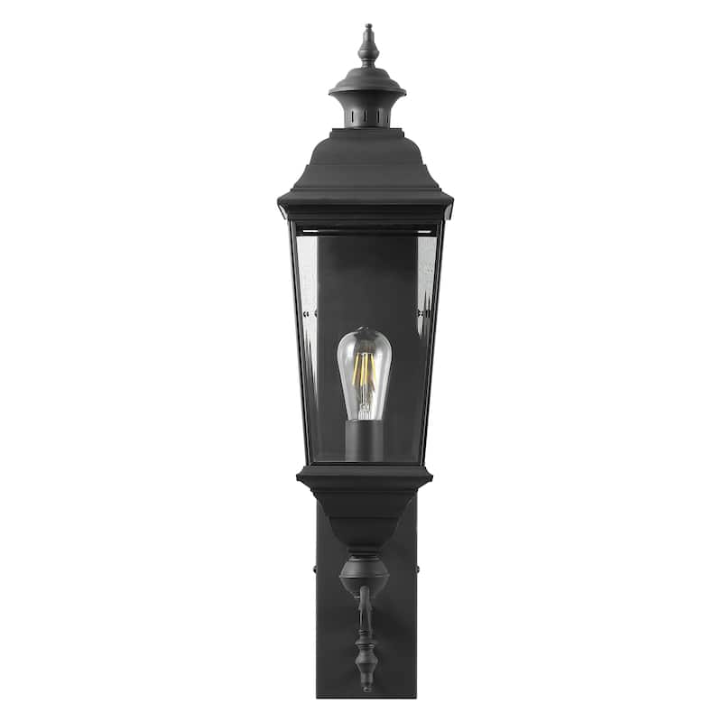 SAFAVIEH Outdoor Lighting Braden 10-inch Metal Wall Sconce - 10"W x 7"D x 29"H