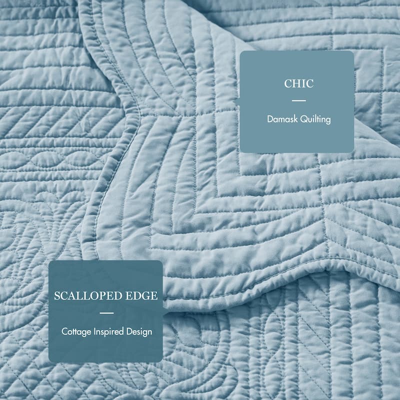 Madison Park Venice 6 Piece Scalloped Edge Daybed Cover Set