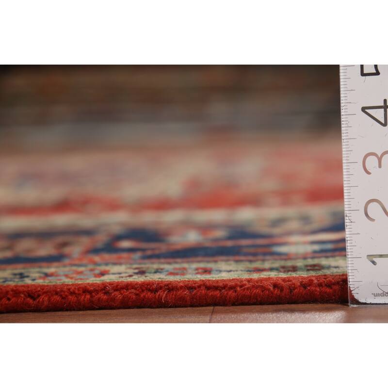 Geometric Heriz Serapi Oriental Area Rug Hand-Knotted Wool Carpet - 7'10"x 9'10"