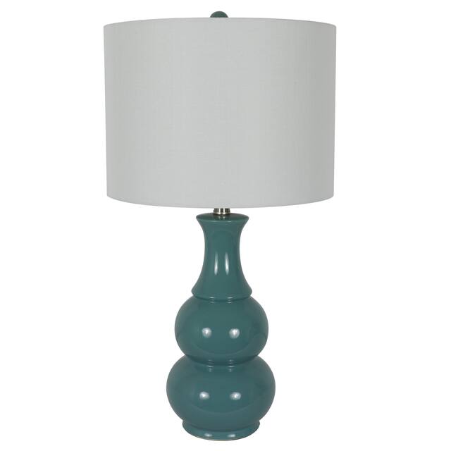 Copper Grove Arans Table Lamp with Off-white Drum Shade (26.5)