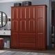 preview thumbnail 19 of 24, Palace Imports 100% Solid Wood Family 4-Door Wardrobe Armoire with Metal or Wooden Knobs