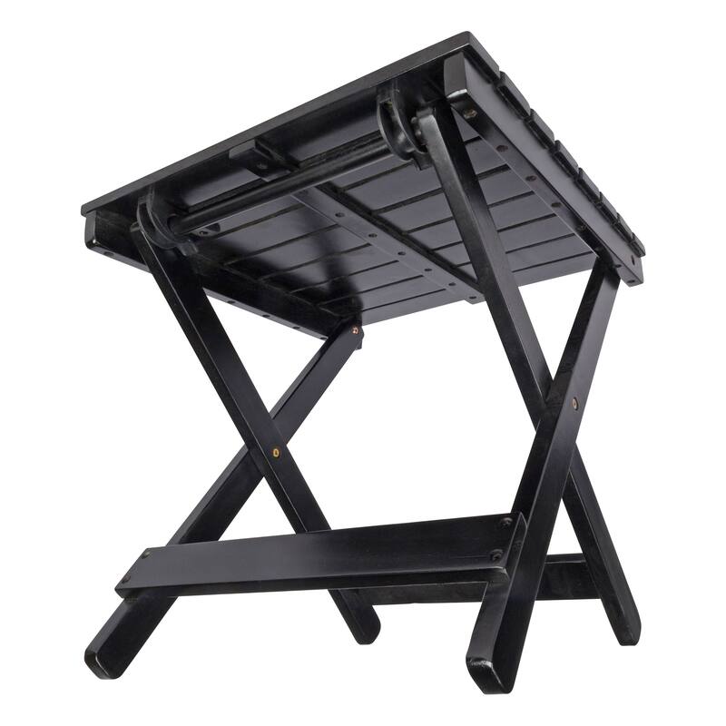 Newport Assembled Square Acacia Outdoor Folding Side Table