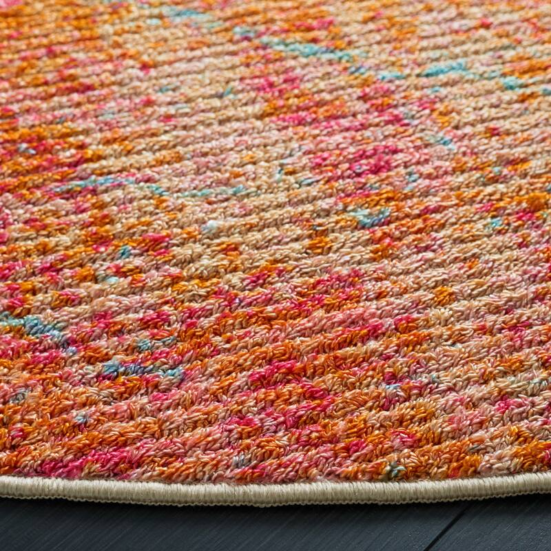 SAFAVIEH Sequoia Machine Washable Slip Resistant Caddie Abstract Rug