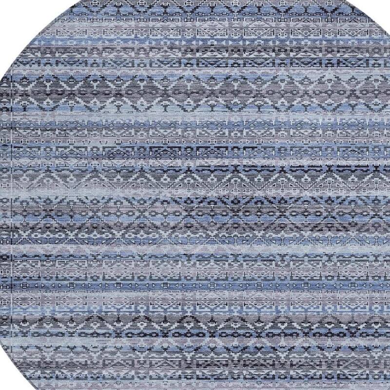 HomeRoots Striped Transitional Rectangle Outdoor Rug