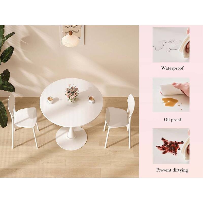 Modern Round Dining Table,Ideal for Compact Spaces and Stylish Interiors