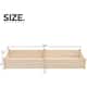 SUNCROWN 8-foot Wooden Garden Bed Planter Box