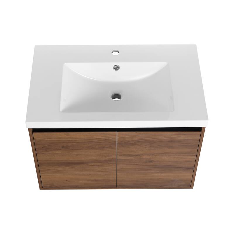 Bathroom Vanity with resin Countertop Sink