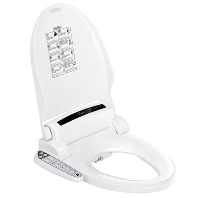 Empava Advanced Smart Electric Bidet Seats for Elongated Toilets - Heated Toilet Seat - Warm Air Dryer - Temperature Control
