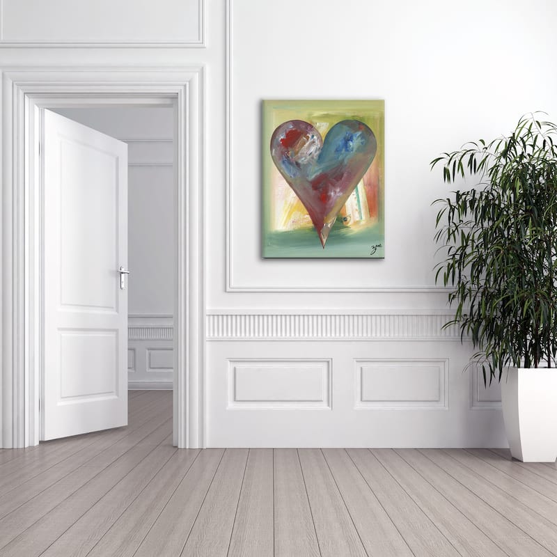 Arrow' Heartwork Wrapped Canvas Wall Art