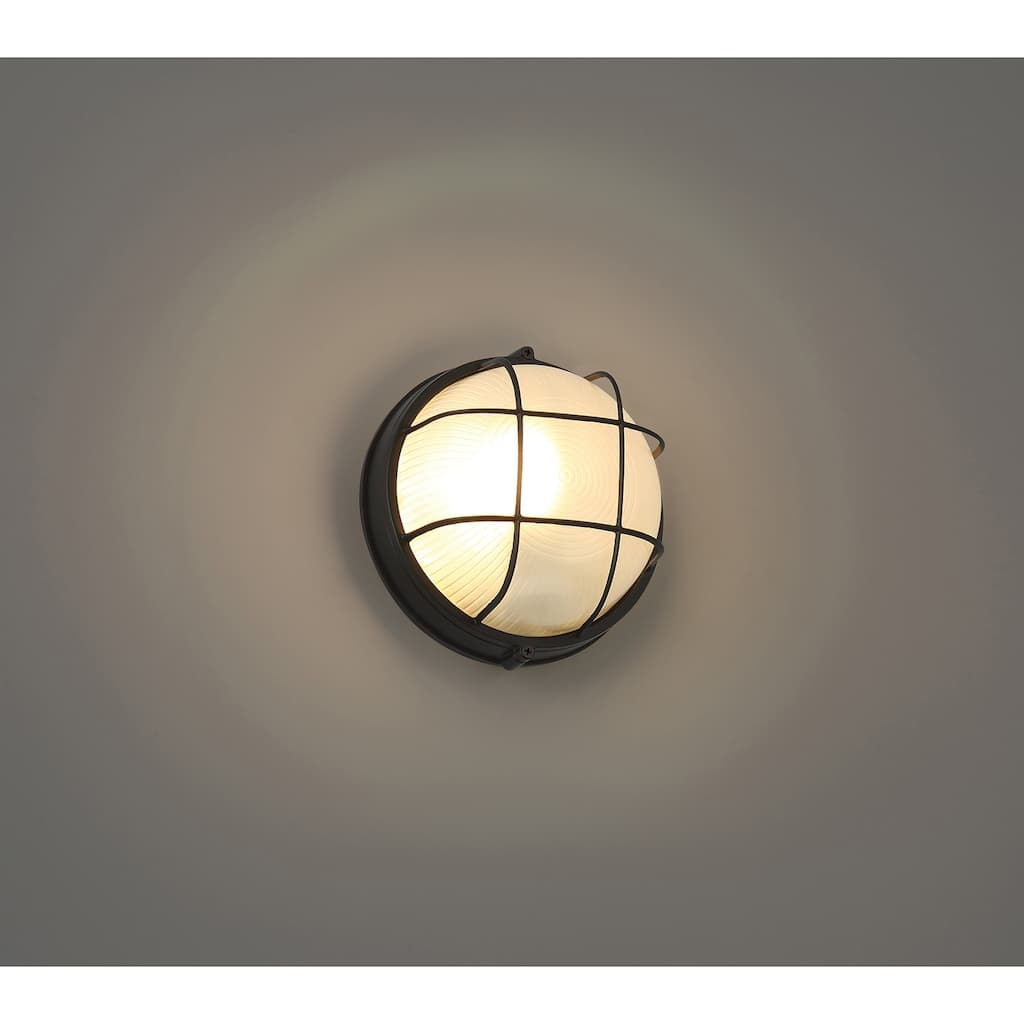 Access Lighting Nauticus Dual Mount - Round Marine Grade Bulkhead - Frosted Glass Shade - Incandescent