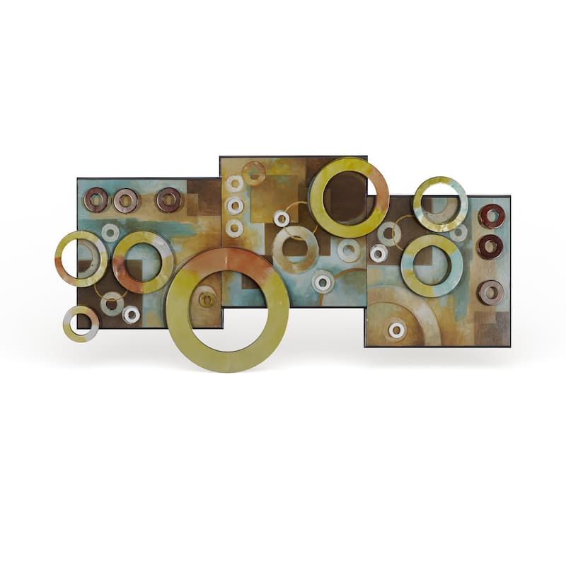 Multi MDF Modern Wall decor 17 x 36 x 1