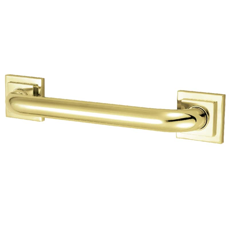 Kingston Brass Claremont 18-Inch x 1-1/4-Inch O.D Grab Bar - Polished Brass
