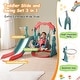 preview thumbnail 20 of 25, Toddler Slide and Swing Set 3 in 1, Kids Playground Climber Swing Playset with Basketball Hoops Freestanding