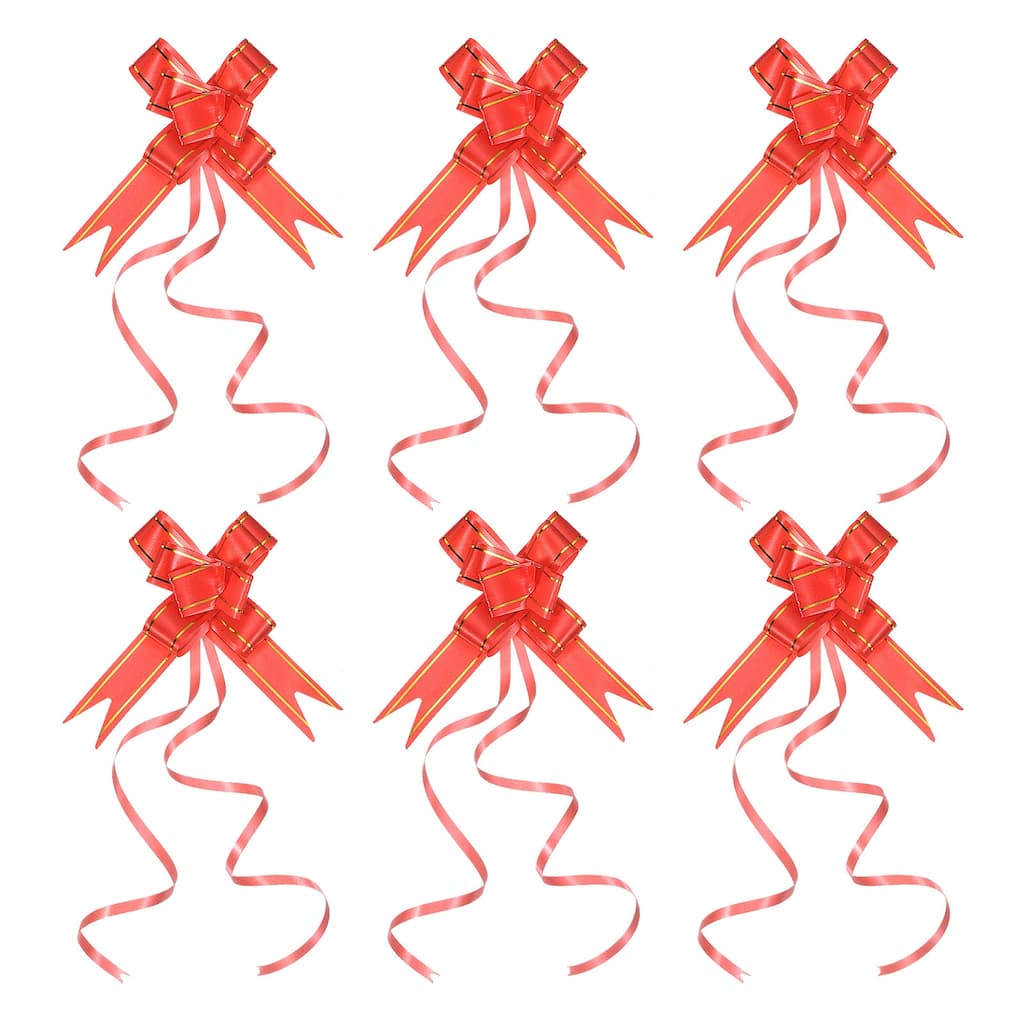 40Pcs 2.8" Pull Bows Present Wrapping String Bows Gold Thread Style