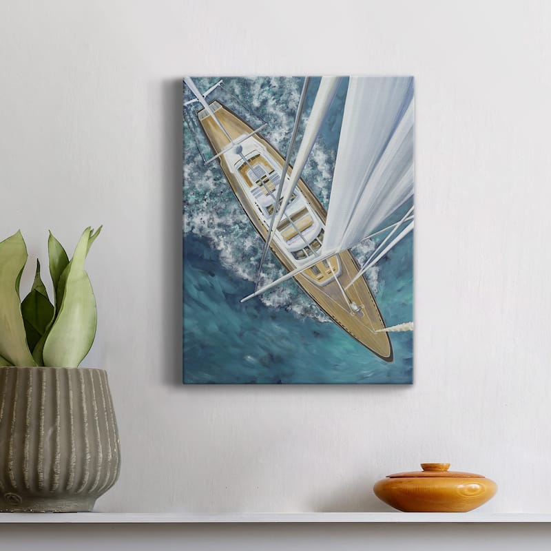 Sailing Around The World- Premium Gallery Wrapped Canvas - Ready to Hang