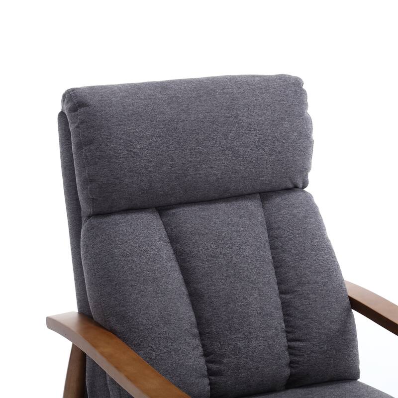 Dark Gray 26.38" Adjustable Chaise Lounge Chair