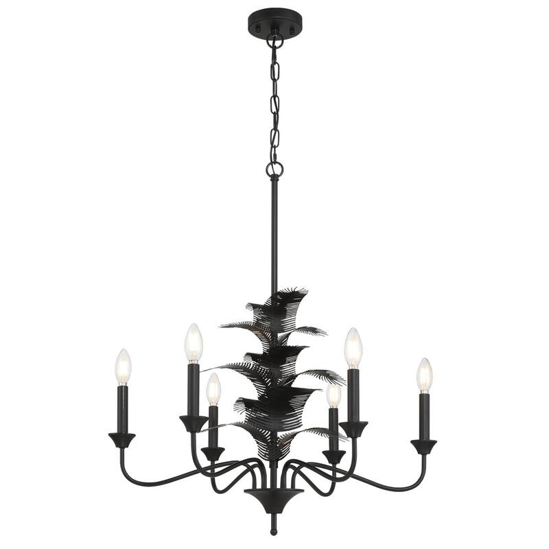 Acroma 6 - Light Steel Dimmable Classic/Tradition Chandelier