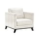 preview thumbnail 3 of 12, Abbyson Woodstock Mid Century Top Grain Leather Chair