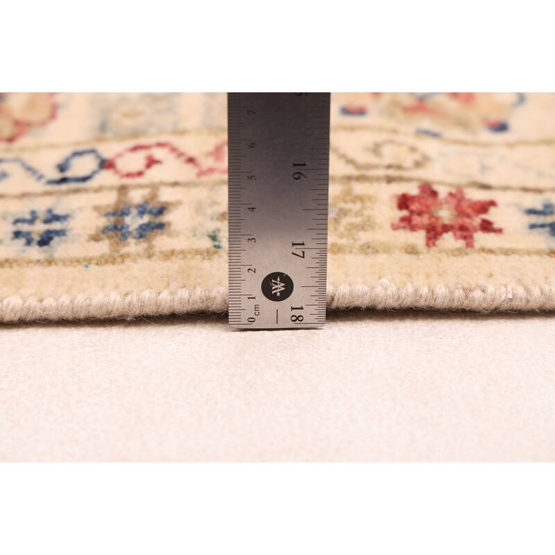 ECARPETGALLERY Hand-knotted Jules Sultane Ivory Wool Rug - 6'2 x 8'11