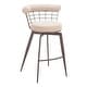 preview thumbnail 6 of 6, Saku Swivel Barstool Beige & Brown