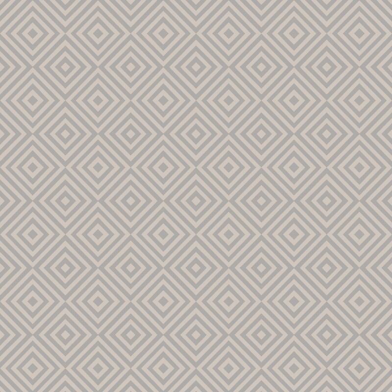 Beacon House Metropolitan Grey Geometric Diamond Wallpaper