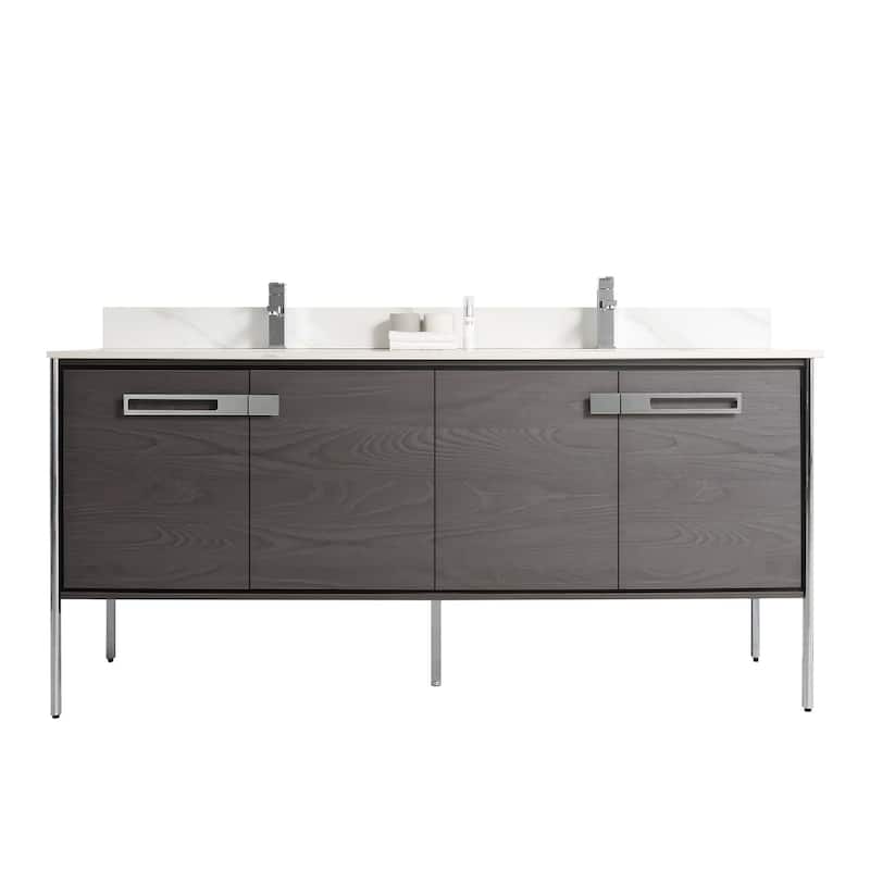 Fine Fixtures Oakville Bathroom Vanity with White Ceramic Sink