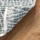 preview thumbnail 39 of 42, Nuloom Boho Handmade Flatweave Chevron Cotton Rug