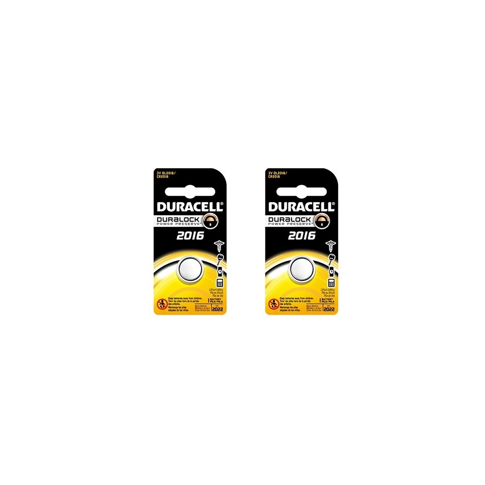 Shop 2x Duracell 2016 Dl2016 Cr2016 Br2016 3v Lithium Coin Battery Overstock 20761500