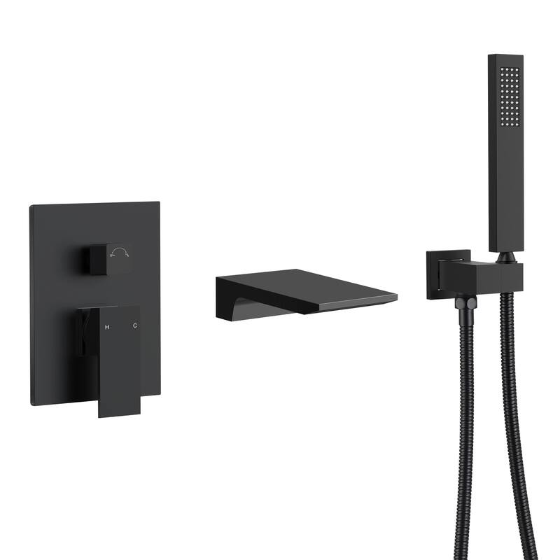 Tub And Shower Faucet Set Complete Shower System with Handheld Shower
