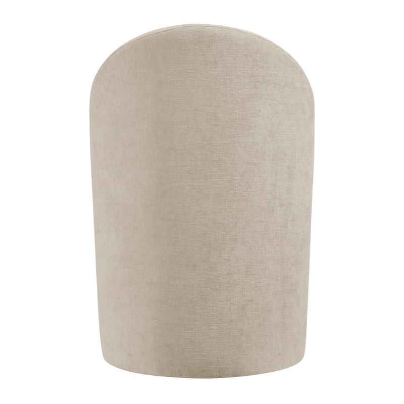 NPD Furniture Cabrina Chenille Dining Chair with Casters