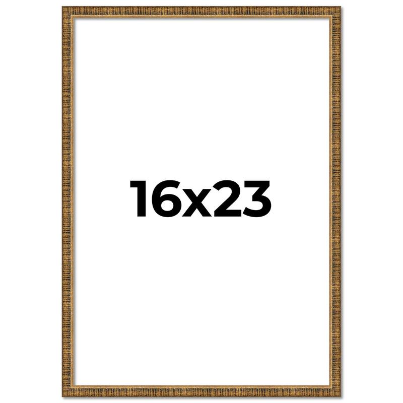 16x23 Frame Gold Kingsley Distressed Solid Wood Picture Frame Width