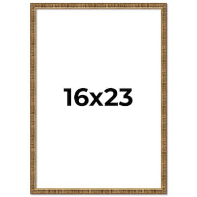 16x23 Frame Gold Picture Frame - Complete Modern Photo Frame Includes
