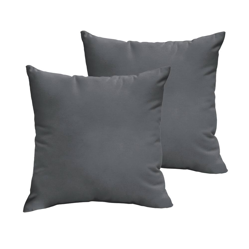 Sorra Home Sunbrella Outdoor Knife Edge Pillow Set of 2