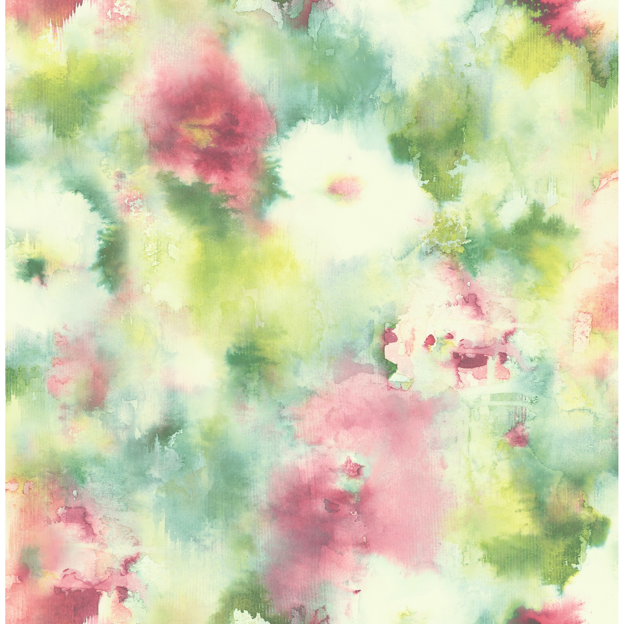 Seabrook Designs Watercolor Bloom Abstract Unpasted Wallpaper