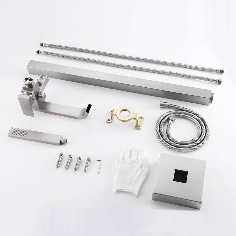 Freestanding Bathtub Faucet With Hand Shower Waterfall Tub Faucets With Handheld Shower Floor Mount Tub Filler