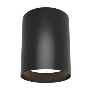 Artika Radius Modern Flush Mount Ceiling Light Fixture, Black